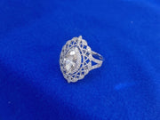 Elegant Lab Grown Marquise Diamond Ring 1 CT 14K White Gold