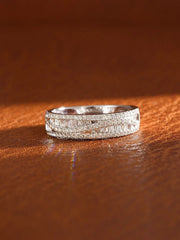 Modern Grace Trapezoid Diamond Band in 14K White Gold