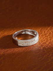 Modern Grace Trapezoid Diamond Band in 14K White Gold