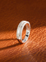 Modern Grace Trapezoid Diamond Band in 14K White Gold
