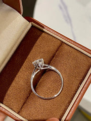 Twist of Brilliance Lab-Grown Diamond Ring 14K White Gold – 1.5 CTW Round
