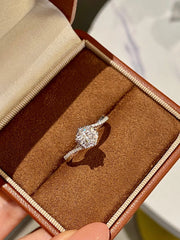Twist of Brilliance Lab-Grown Diamond Ring 14K White Gold – 1.5 CTW Round
