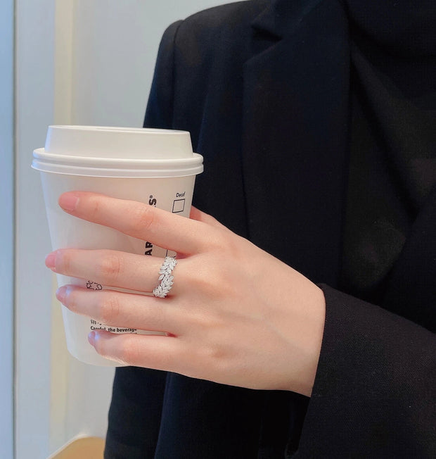 Lab-Grown Marquise Diamond Ring 0.89 CTW 14K White Gold