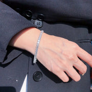 Luxe Lab-Grown Emerald-Cut Diamond Bracelet – 13.9 CTW 14K White Gold