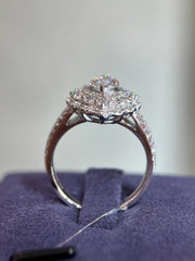 Luxury 6.10 CTW Marquise Lab-Grown Diamond Ring in 14K White Gold