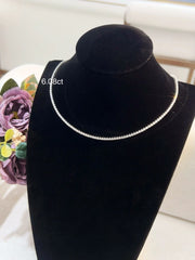 6.08 CTW Lab-Grown Diamond Tennis Necklace– D-E VS1-VVS2 in 14K White Gold