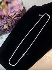 6.08 CTW Lab-Grown Diamond Tennis Necklace– D-E VS1-VVS2 in 14K White Gold