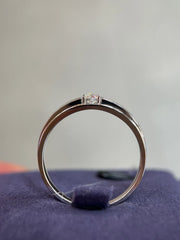 Lab-Grown Diamond Men’s Ring 0.33CTW 14k White Gold D-E VS-VVS2 Adjustable